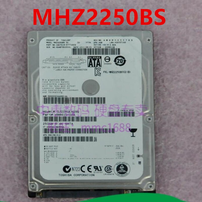 Fujitsu 90% GB 160 8MB SATA 2.5 RPM  5400   HDD MHZ2250BS   HDD 